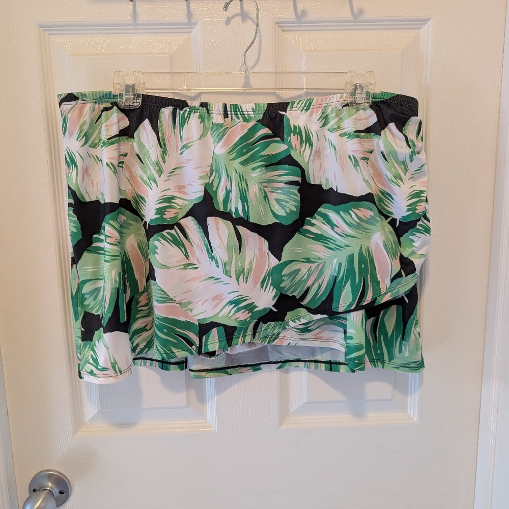 Cacique Swim Faux Wrap Swim Skirt